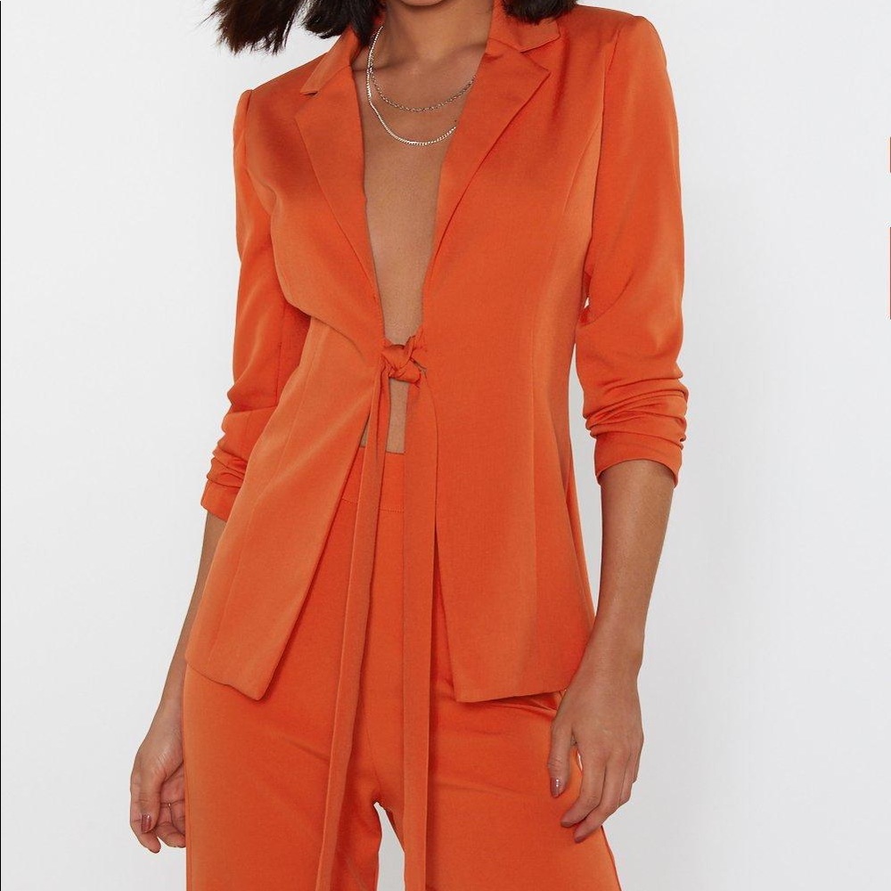 Orange Blazer from Nasty Gal!